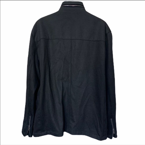 NWT Black John Varvatos Double Zip Button Jacket - Picture 4 of 8